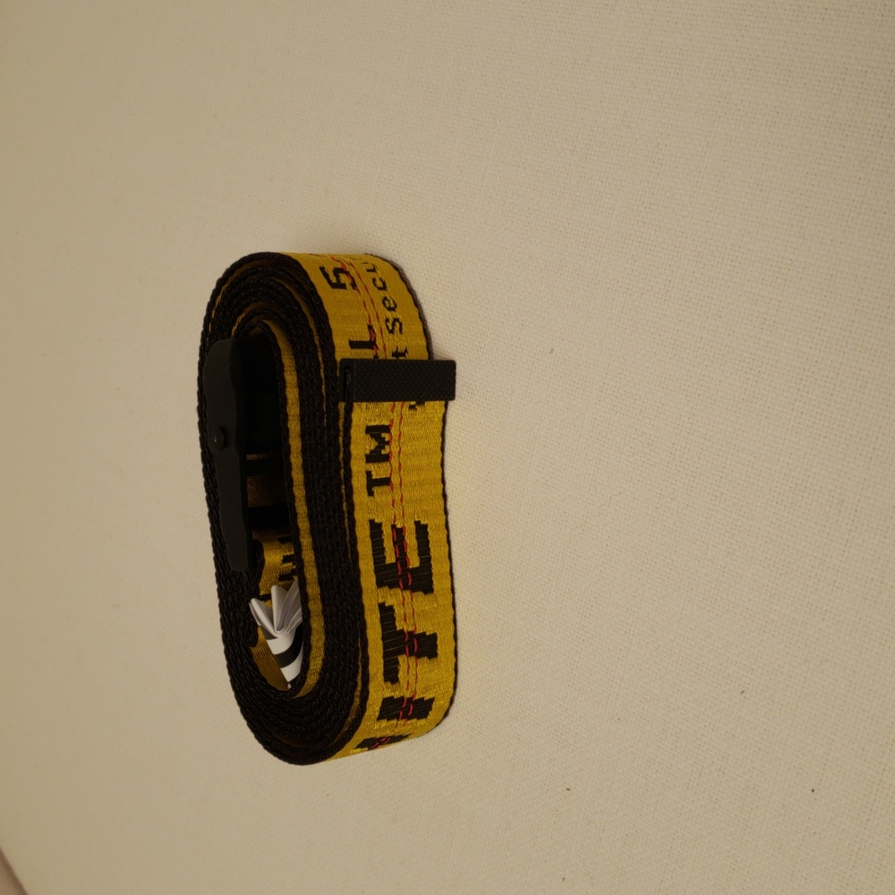 OFf-White industrial web logo belt